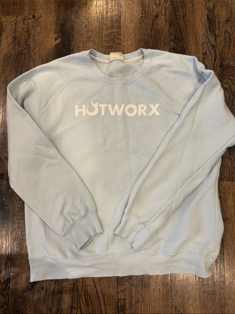 Hotworx Women's Light Blue Crewneck Sweatshirt